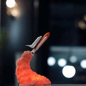 2019 New Dropship 3D Print Space Shuttle Lamp NIght Light For Space Fans Moon Lamp Rocket Lamp As Room Decoration